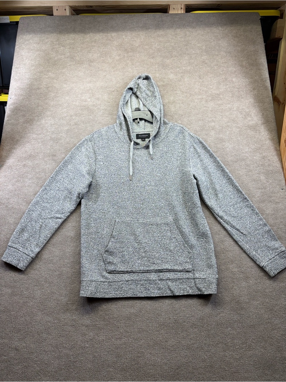 Pacsun Men's Gray Heathered Hoodie Pullover Sweatshirt Size M
